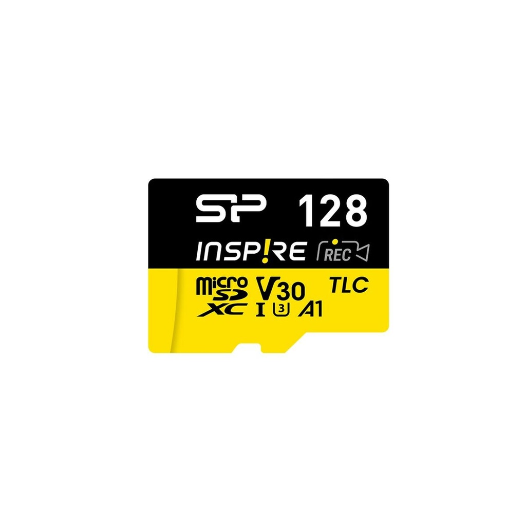 Micro SD Memory Card with Adaptor Silicon Power SP128GBSTXLV3V1NSP 128 GB