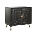 Sideboard Home ESPRIT Black Golden Metal Mango wood 81 x 45 x 75 cm