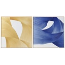Cuadro Home ESPRIT Aluminio Madera MDF 120 x 3,5 x 120 cm