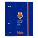 Carpeta de anillas Valencia Basket M666 Azul Naranja (27 x 32 x 3.5 cm)