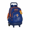 Mochila Escolar con Ruedas Compact Valencia Basket M918 Azul Naranja (33 x 45 x 22 cm)