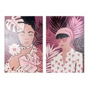 Lienzo DKD Home Decor African Pino Lienzo 80 x 3 x 120 cm