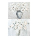 Lienzo DKD Home Decor Vase Pino Lienzo 120 x 3,8 x 90 cm (2 Piezas)