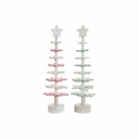 Árbol de Navidad DKD Home Decor Madera MDF (2 pcs) (11 x 11 x 41 cm)