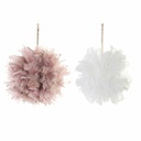 Christmas bauble DKD Home Decor Foam Feather (40 x 40 x 40 cm) (2 pcs)