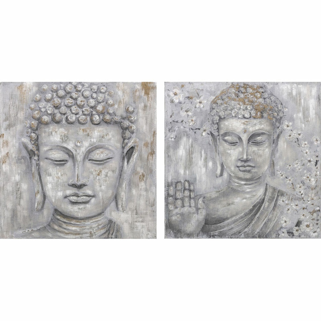 Lienzo DKD Home Decor Pino Lienzo 100 x 2,4 x 100 cm
