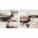 Canvas DKD Home Decor Pinewood Canvas 90 x 2,4 x 90 cm