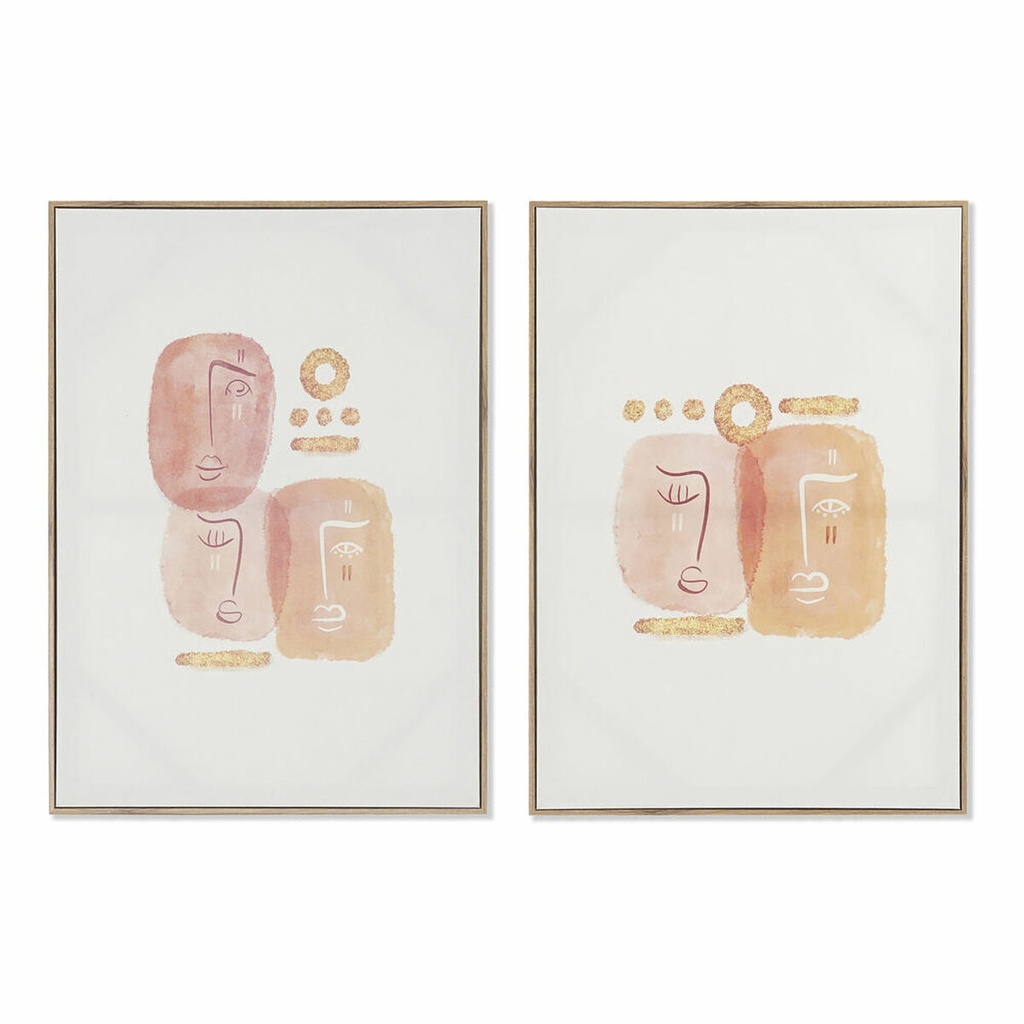 Lienzo DKD Home Decor Poliestireno Lienzo 50 x 3 x 70 cm