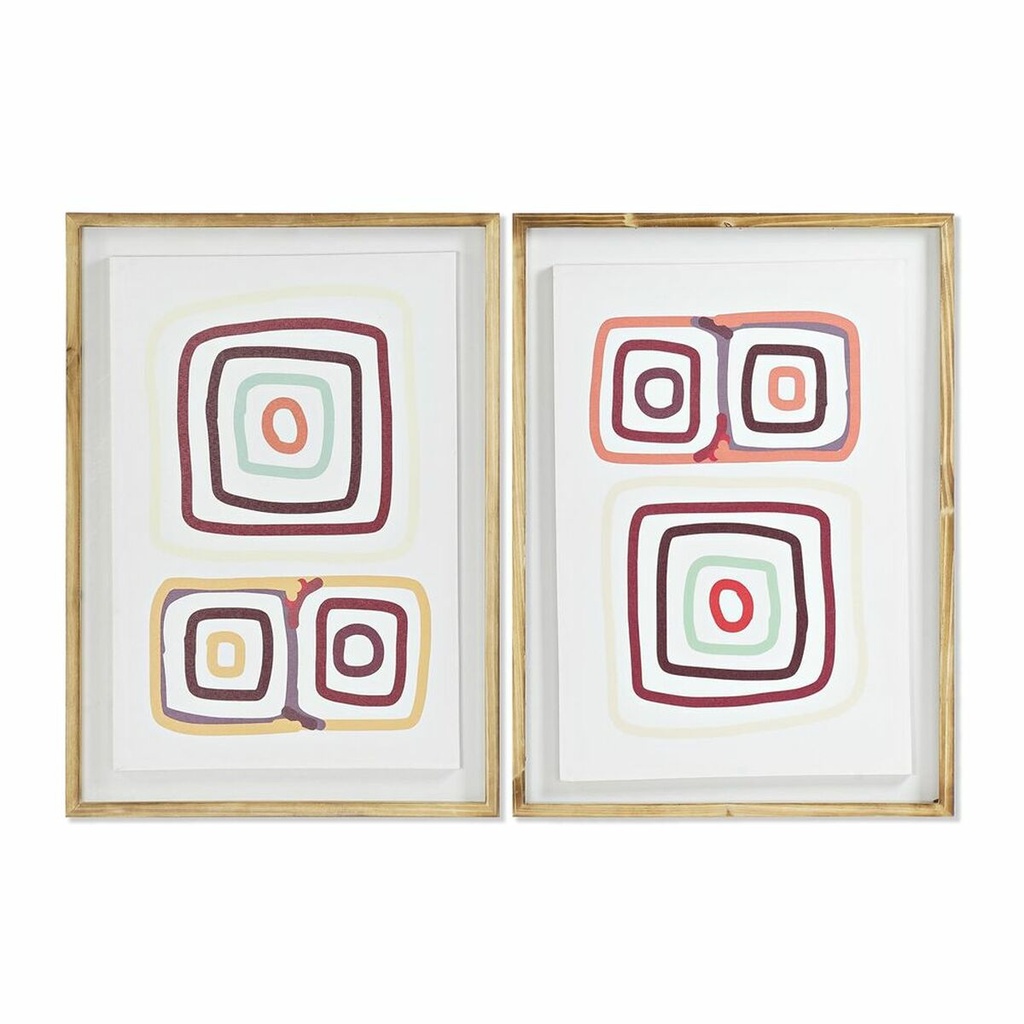 Canvas DKD Home Decor Pinewood polystyrene Canvas 50 x 2,8 x 70 cm