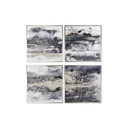 Canvas DKD Home Decor polystyrene Canvas 79 x 2,5 x 79 cm