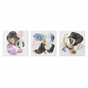 Canvas DKD Home Decor Pinewood Canvas 40 x 1,8 x 40 cm