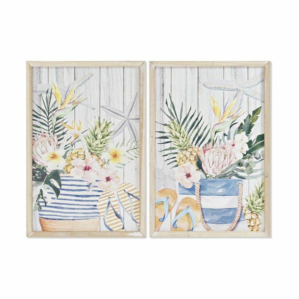 Cuadro DKD Home Decor Madera MDF 40 x 1,8 x 60 cm