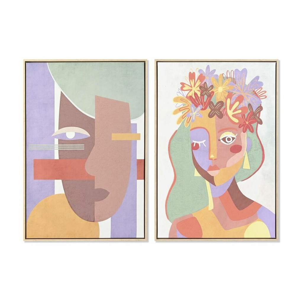 Lienzo DKD Home Decor Poliestireno Lienzo 63 x 4 x 93 cm