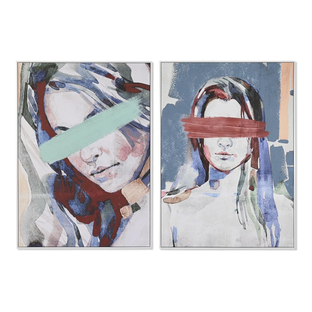 Painting DKD Home Decor polystyrene Canvas 103 x 4,3 x 143 cm