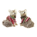 Christmas bauble DKD Home Decor Polyester (16 x 18 x 21 cm) (2 Units)