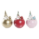 Christmas bauble DKD Home Decor MDF (8 x 8 x 11 cm) (3) (3 Units)