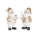 Christmas bauble DKD Home Decor Resin Father Christmas (8 x 6 x 13,5 cm) (2 Units)
