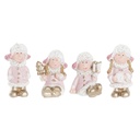 Christmas bauble DKD Home Decor Resin Angel (3,5 x 2,5 x 4 cm) (4 Units)