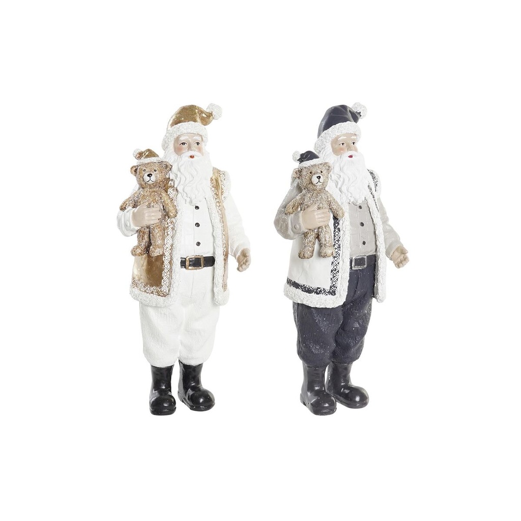 Christmas bauble DKD Home Decor Resin Father Christmas (12 x 9 x 27 cm) (2 Units)