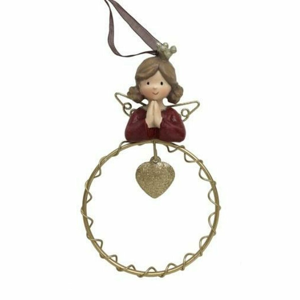 Christmas bauble DKD Home Decor Resin Circles (9 x 3 x 13,5 cm) (6 Units)