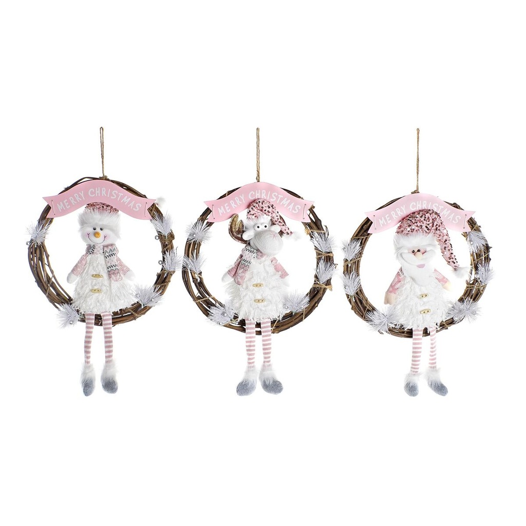 Christmas bauble DKD Home Decor Rattan (37 x 10 x 38 cm) (3 Units)