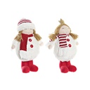 Figura Decorativa DKD Home Decor Navidad Muñeca Poliéster Niñas (17 x 11 x 28 cm) (2 Unidades)