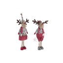 Figura Decorativa DKD Home Decor Navidad Reno Poliéster (20 x 10 x 58 cm) (2 Unidades)