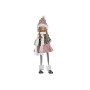 Figura Decorativa DKD Home Decor Navidad Muñeca Poliéster Niñas (15 x 9 x 43 cm) (2 Unidades)