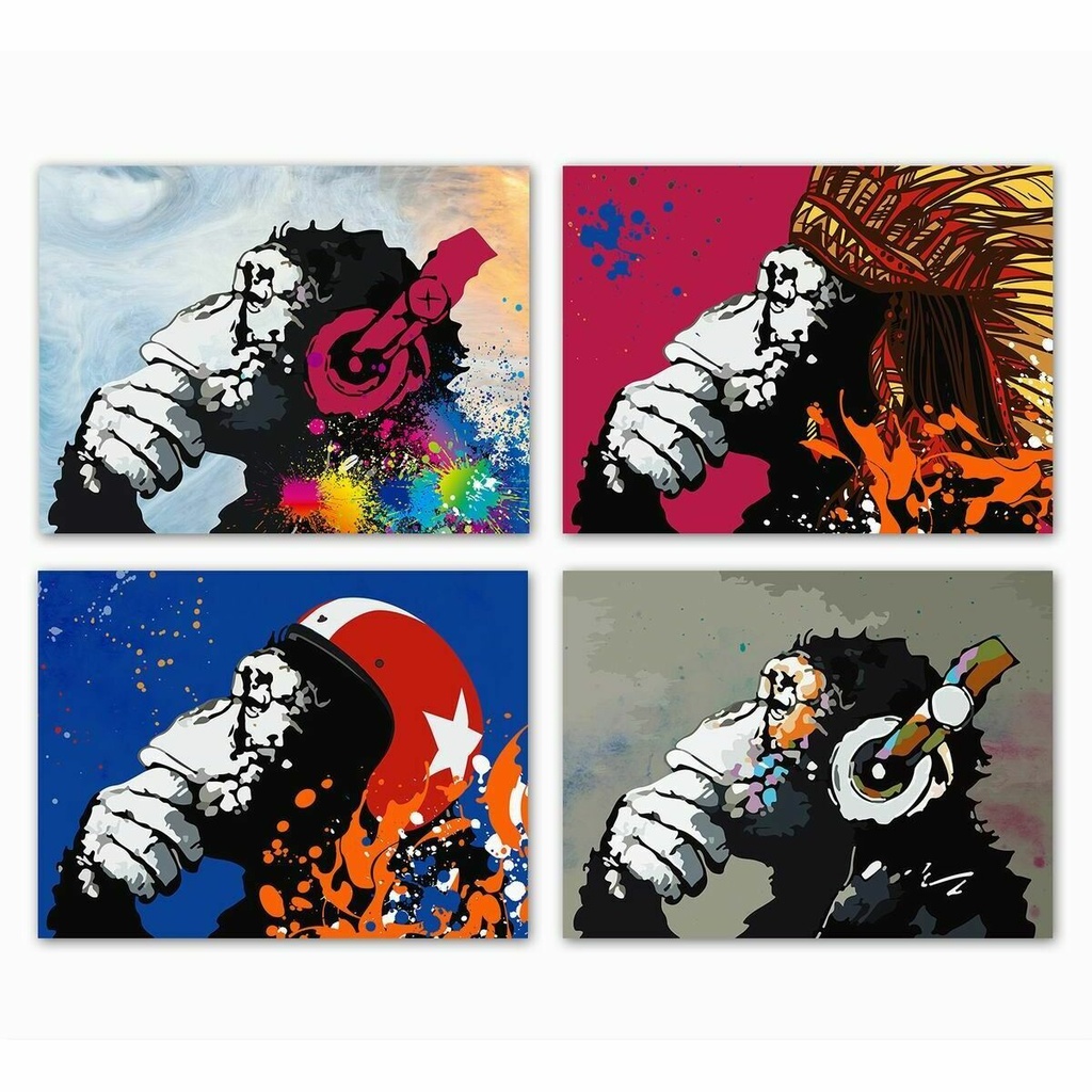 Lienzo DKD Home Decor Lienzo Madera MDF 70 x 1,8 x 50 cm