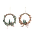 Christmas bauble DKD Home Decor LED Light Tree (2 Units) (30 x 2 x 30 cm)