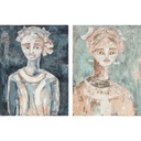 Lienzo DKD Home Decor Pino Lienzo 90 x 4 x 120 cm 90 x 3,7 x 120 cm