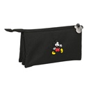 Portatodo Triple Mickey Mouse Clubhouse Premium Negro 22 x 12 x 3 cm