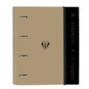 Ring binder Minnie Mouse Beige (27 x 32 x 3.5 cm)