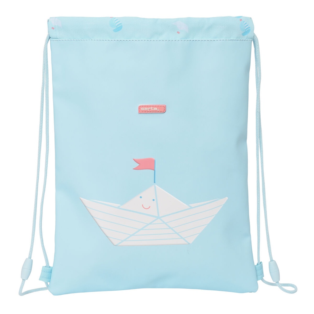 Bolsa Mochila con Cuerdas Safta Ship Azul (26 x 34 x 1 cm)
