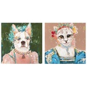 Lienzo DKD Home Decor Pino Lienzo 90 x 3,7 x 90 cm