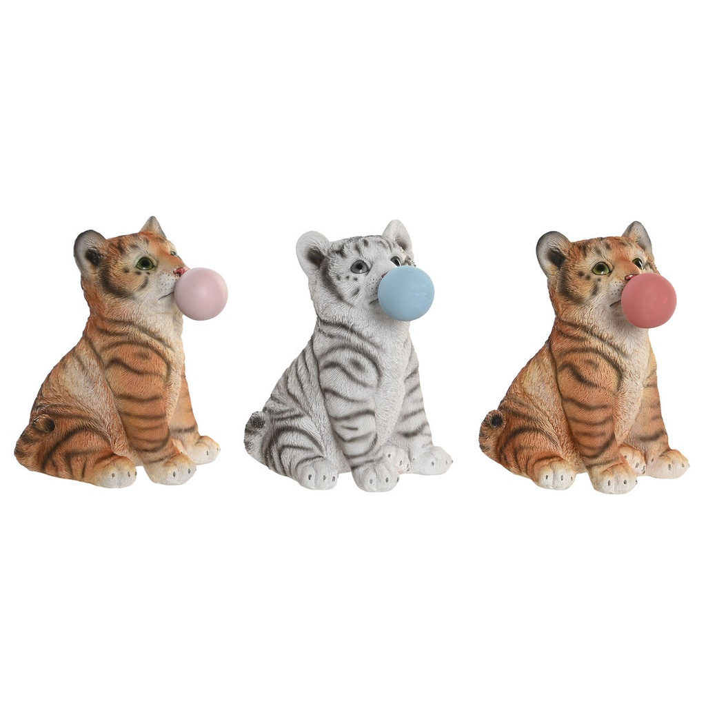 Figura Decorativa DKD Home Decor 13,5 x 11 x 15 cm Resina Gato (3 Unidades)