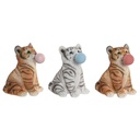 Figura Decorativa DKD Home Decor 13,5 x 11 x 15 cm Resina Gato (3 Unidades)