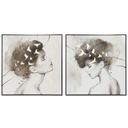 Lienzo DKD Home Decor Poliestireno Lienzo 100 x 4 x 100 cm