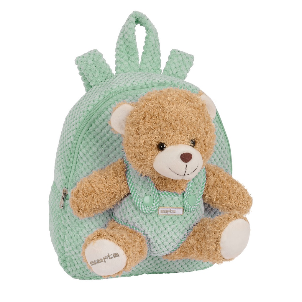 Mochila Infantil Safta Oso de Peluche Turquesa 23 x 27 x 7,5 cm