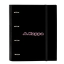 Carpeta de anillas Kappa Silver pink Negro Rosa 27 x 32 x 3.5 cm