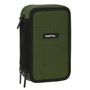 Plumier Triple Safta Dark forest Negro Verde 12.5 x 19.5 x 5.5 cm (36 Piezas)