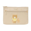 Estuche Escolar Safta Osito Oso Beige 23 x 16 x 3 cm