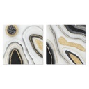 Lienzo Home ESPRIT Lienzo Madera MDF 80 x 3 x 80 cm