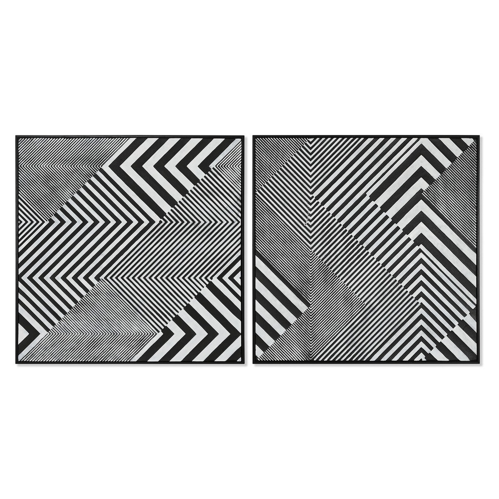 Canvas Home ESPRIT polystyrene Canvas 100 x 4 x 100 cm