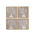 Lienzo Home ESPRIT Lienzo Madera MDF 30 x 2 x 30 cm