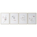 Canvas DKD Home Decor polystyrene Canvas 45 x 2,5 x 60 cm