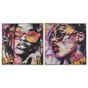 Canvas Home ESPRIT polystyrene Canvas 80 x 3,5 x 80 cm