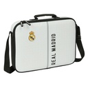 Cartera Escolar Real Madrid C.F. Blanco Gris 38 x 28 x 6 cm