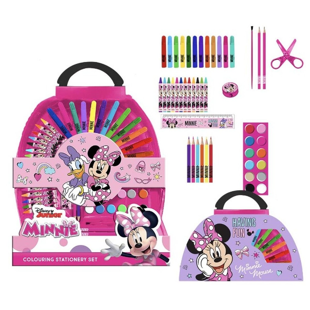 Set de Papelería Minnie Mouse Maletín