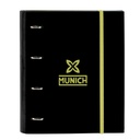 Ring binder Munich Beat Black 27 x 32 x 3.5 cm